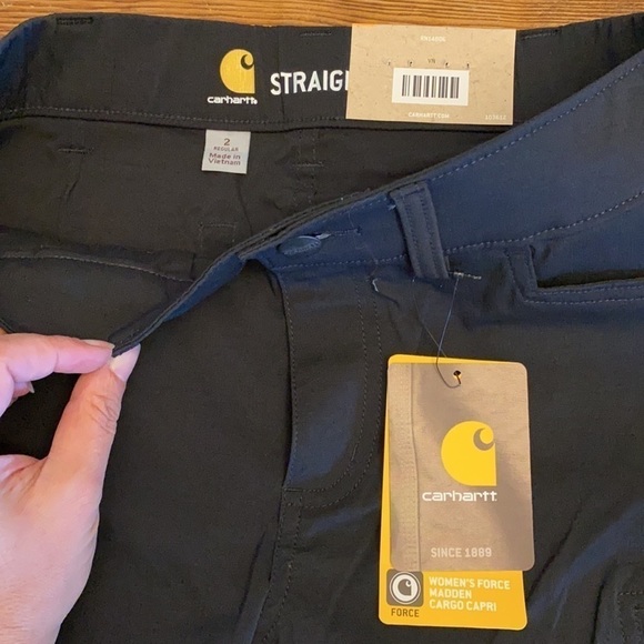 WOMEN'S Carhartt Rugged flex stretch performance Capris - Picture 4 of 5